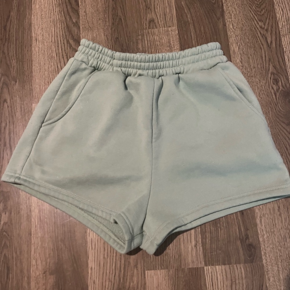 Green SHEIN shorts